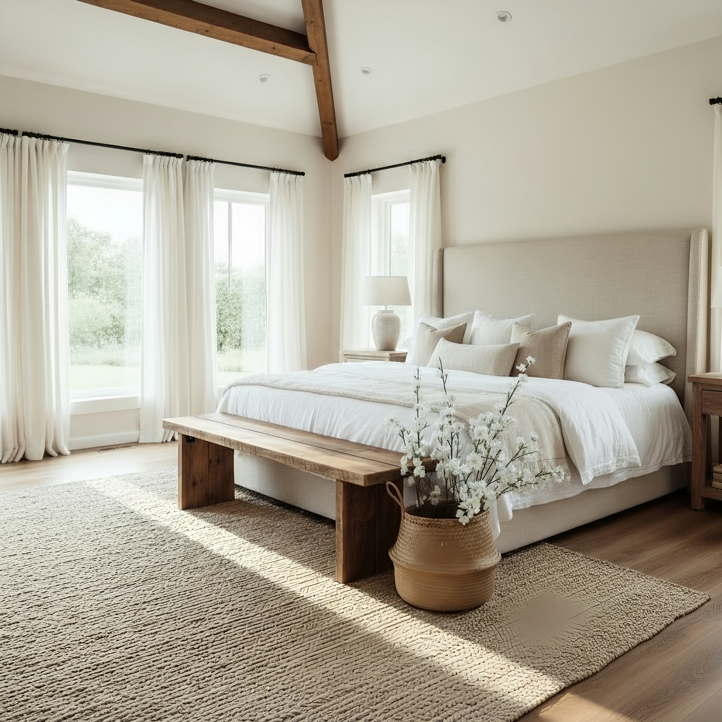 Nordic Bench Rustic Bench For Entryway