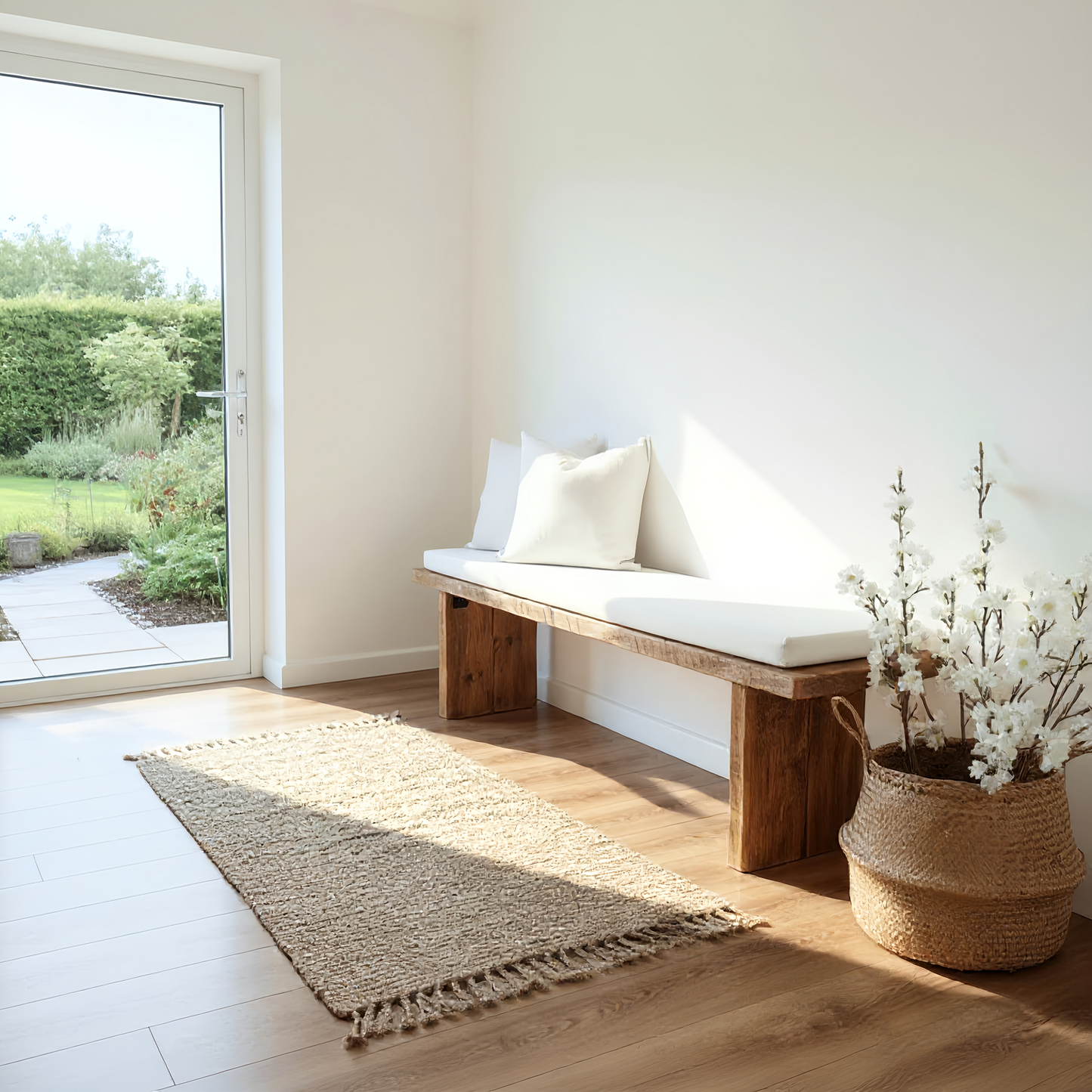 Nordic Bench Rustic Bench For Entryway