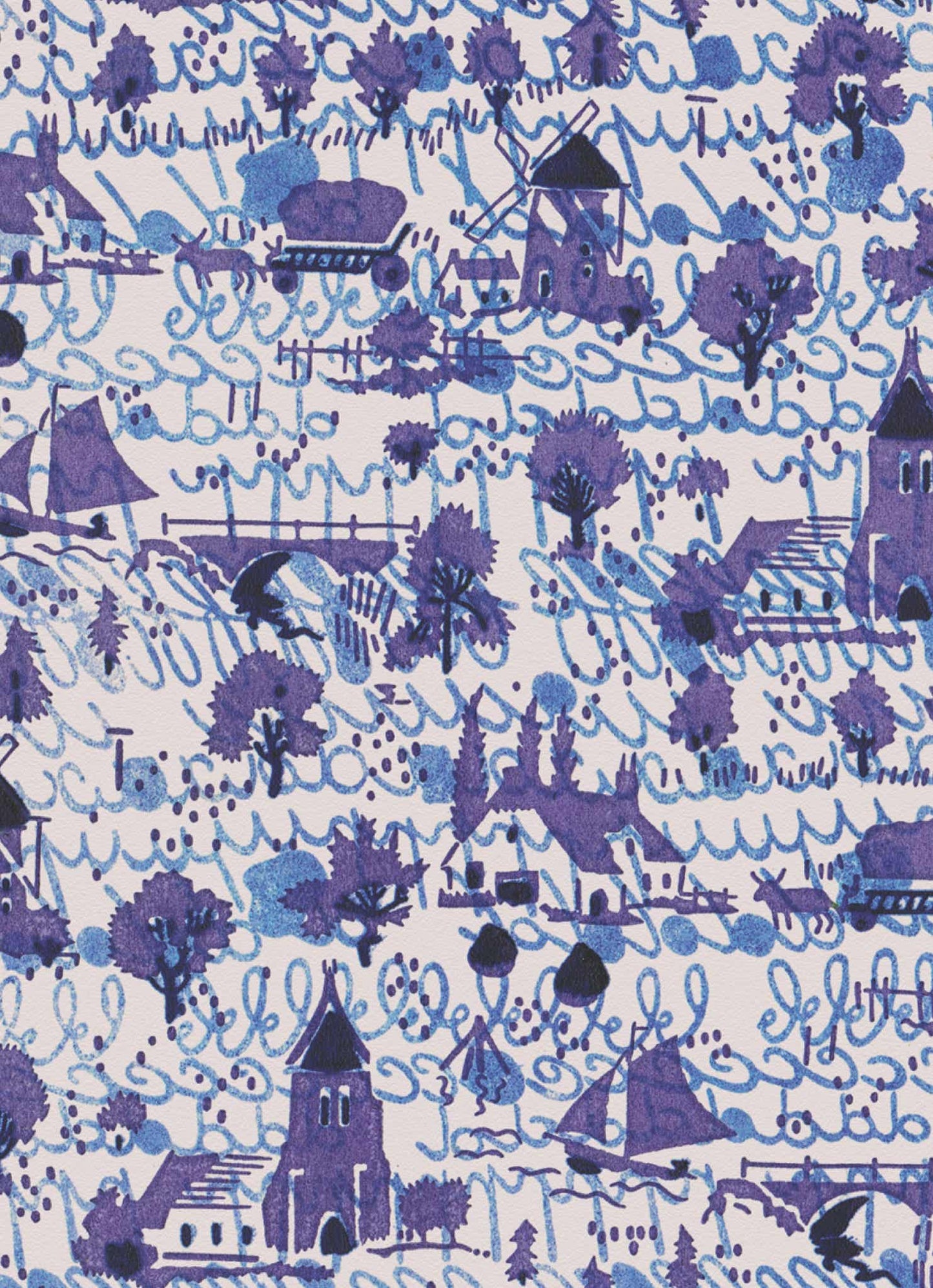 No.057 - Nordic Blues - Vintage Archive Poster Prints