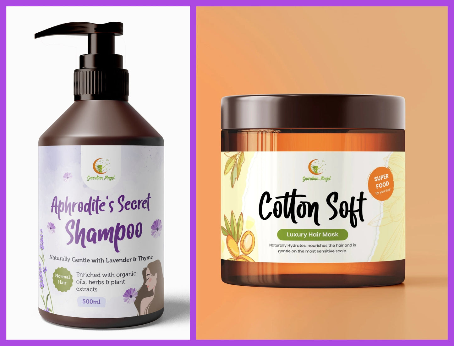 Organic and Natural NORMAL HAIR Shampoo & Hair Mask Set