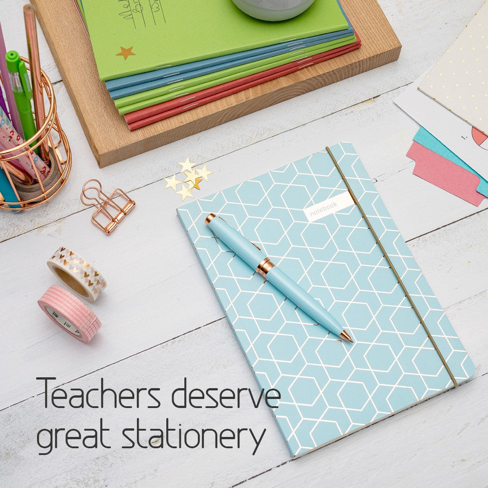 Matilda Myres | A5 Ruled Notebook with Rose Gold Foil