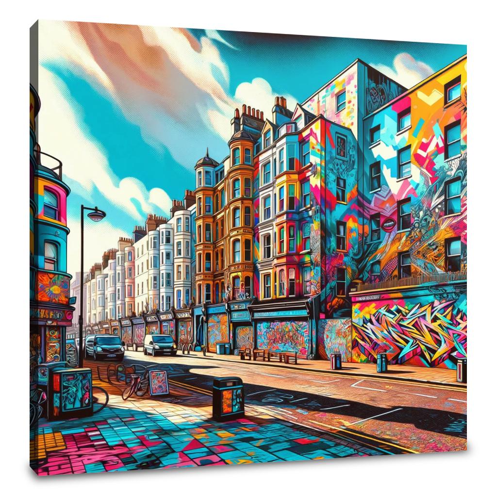 Brighton Street Art Canvas
