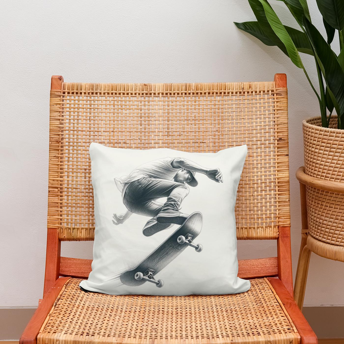 Kickflip Mastery Cotton Cushion
