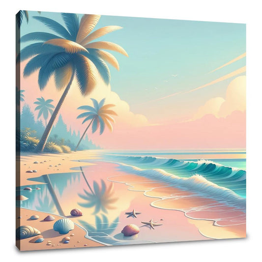 Tropical Beach Escape Canvas