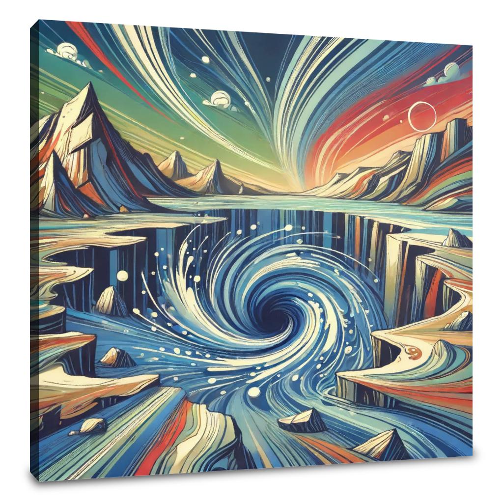 Oceanic Vortex Canvas