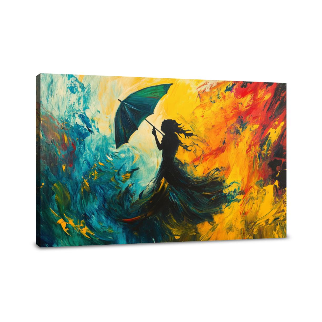 Dancing Umbrella Canvas
