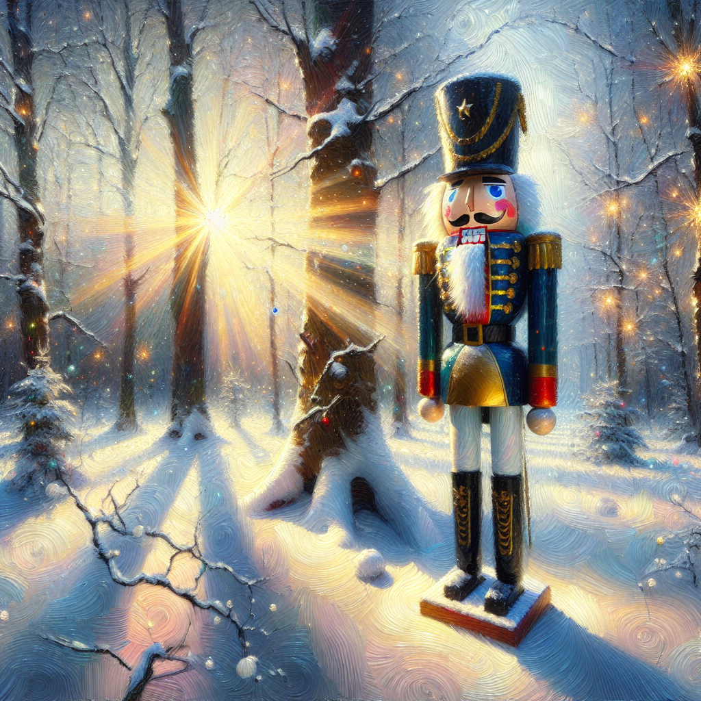 Nutcracker's Snowy Waltz Canvas