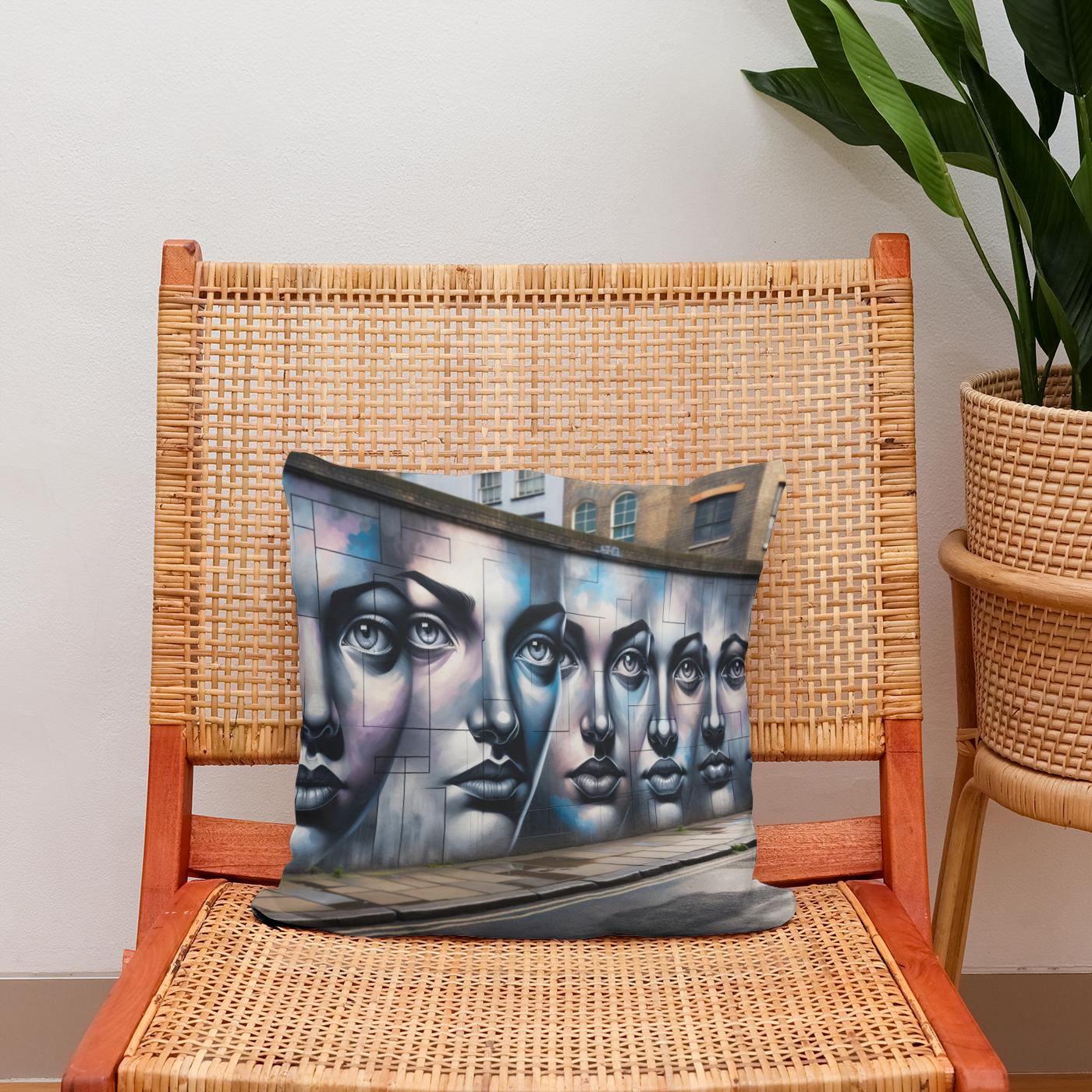 Whispering Walls Cotton Cushion