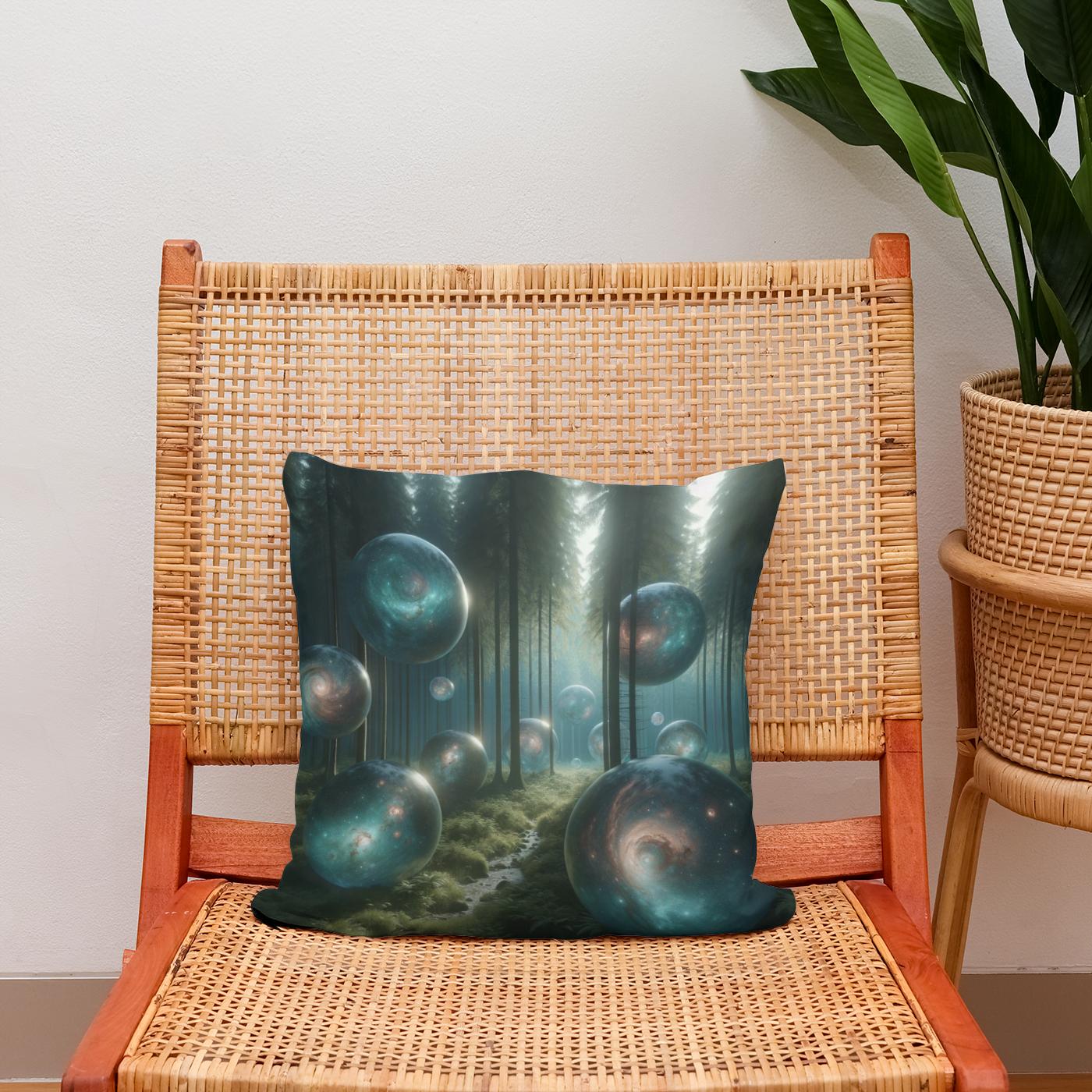 Galactic Forest Cotton Cushion