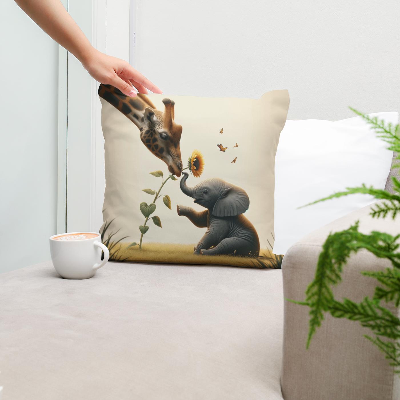 Sunflower Safari Bond Cotton Cushion