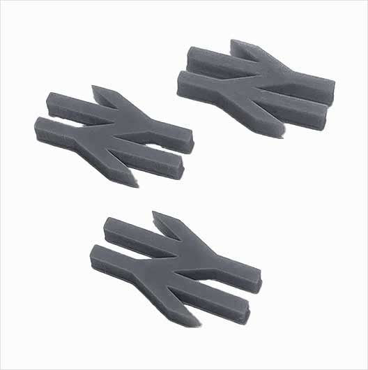 OO Scale Ready to Paint British Rail Logo (3 pack)