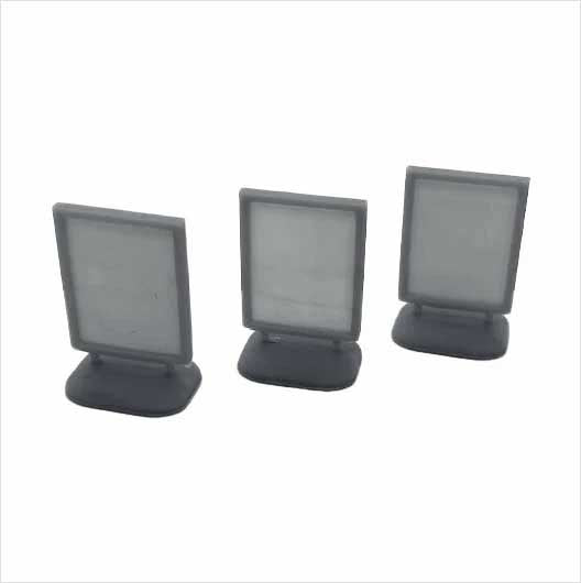 O Scale Ready to Paint Pavement Sign (3 pack)