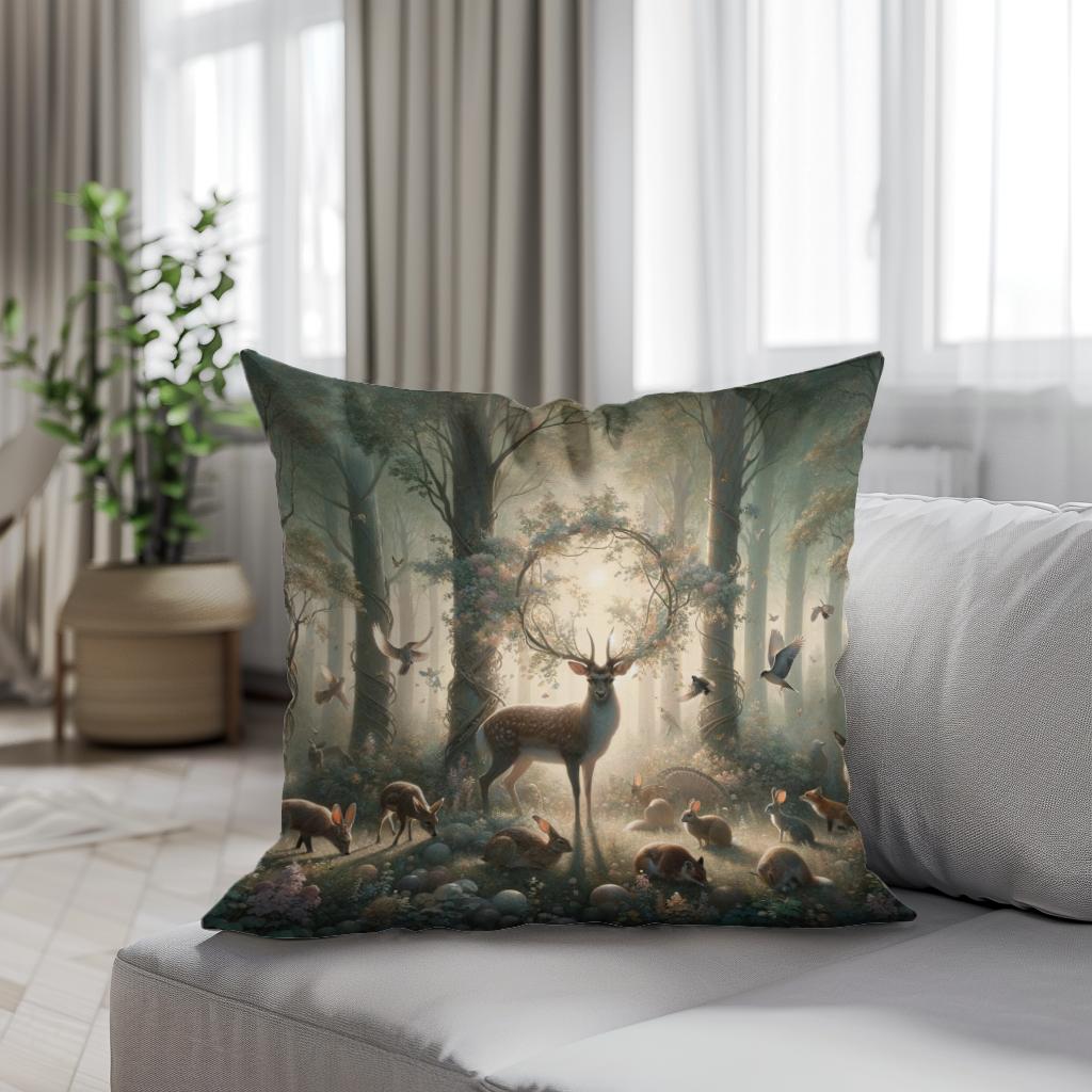Enchanted Nature Cotton Cushion