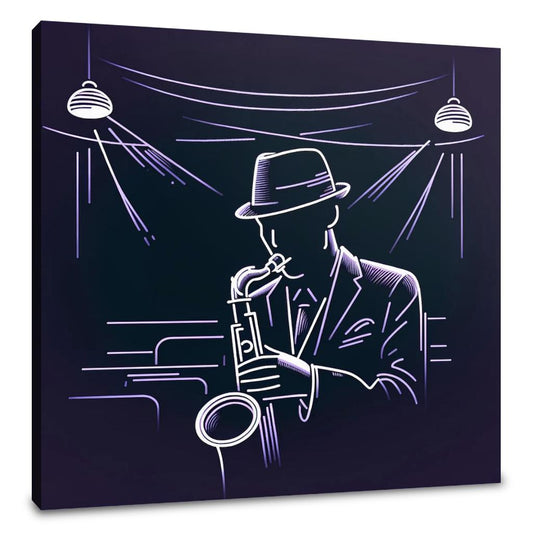 Jazz Night in Muted Shades Canvas