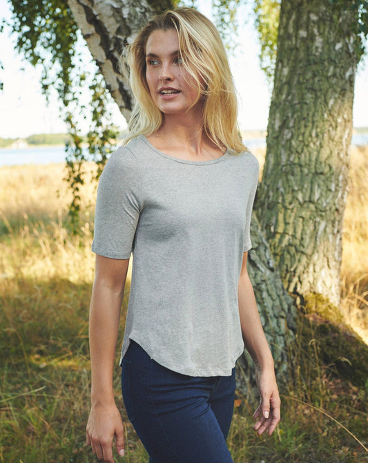 Fairtrade Organic Half Sleeve T-shirt: Womens