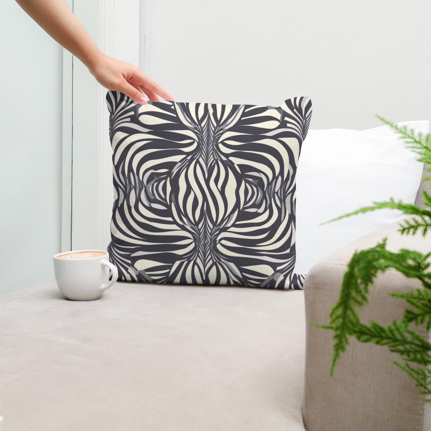 Op-Art Illusion Cotton Cushion
