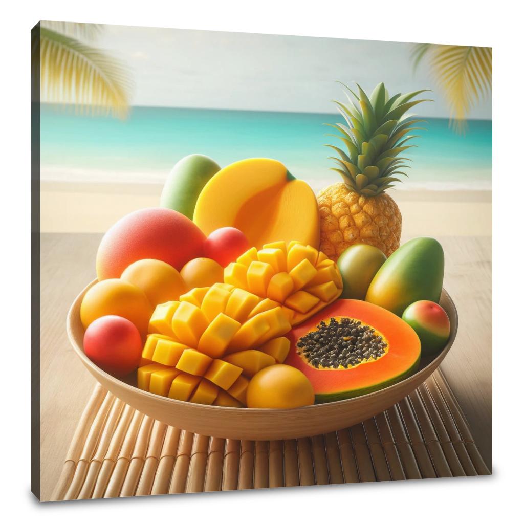 Tropical Fruit Medley Canvas