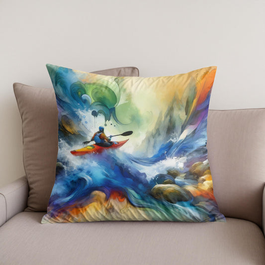 Rapids Rhapsody Cotton Cushion