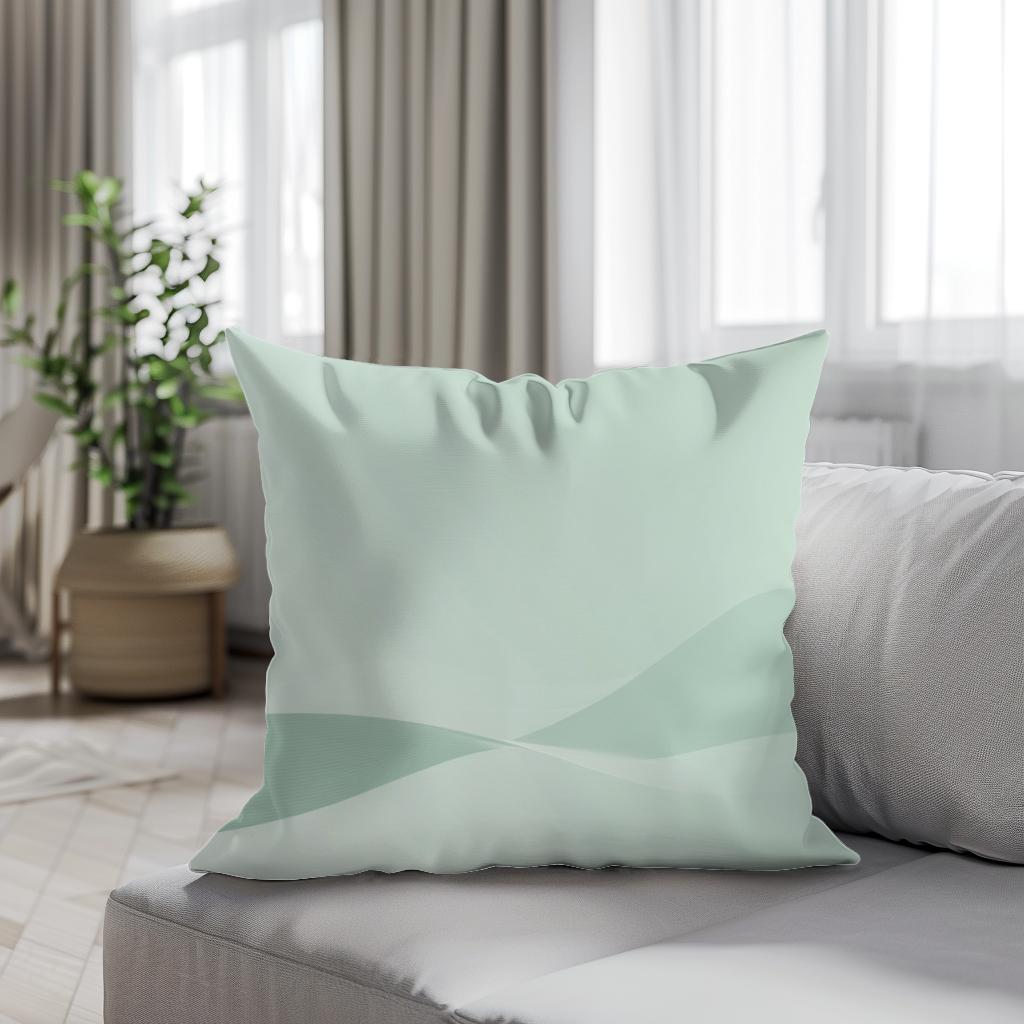 Serene Wave Cotton Cushion