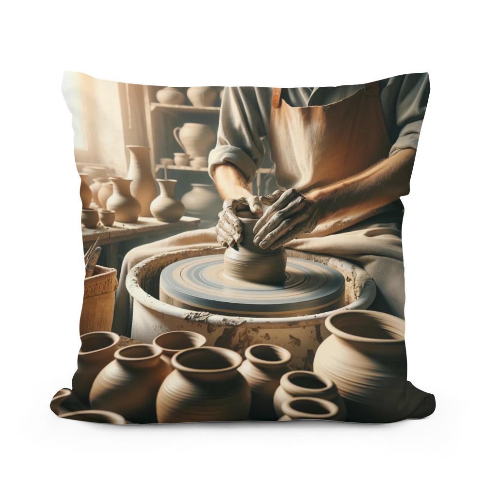 Earthen Hands Cotton Cushion
