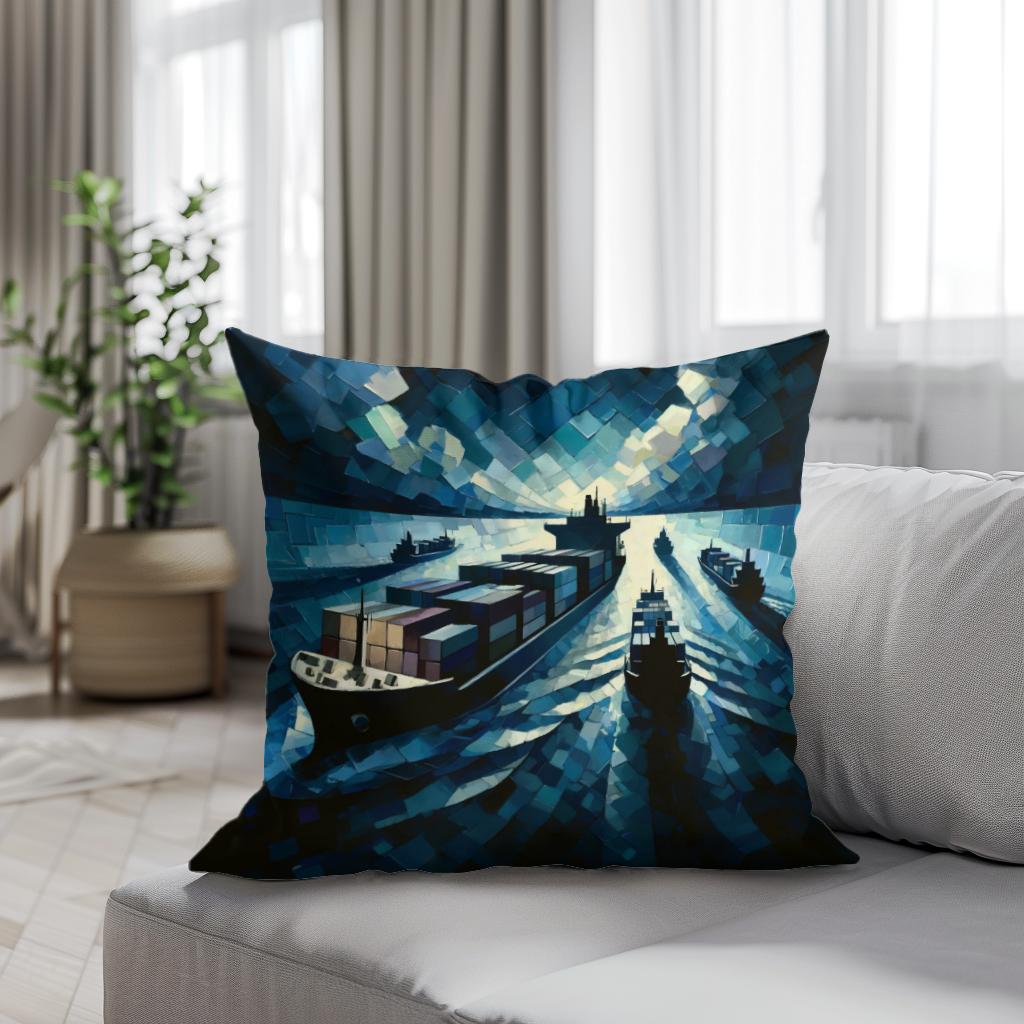 Nocturnal Voyages Cotton Cushion