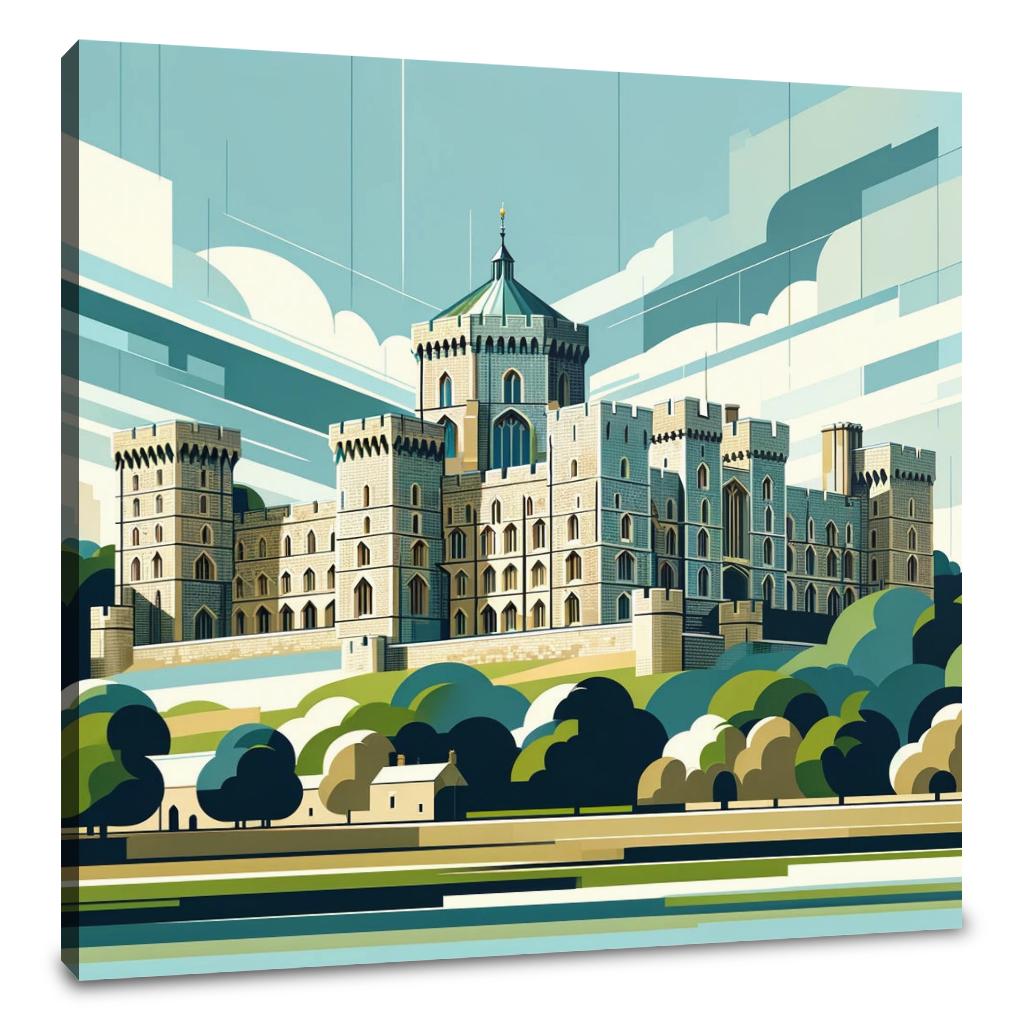 Modern Windsor Castle Canvas