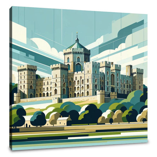 Modern Windsor Castle Canvas