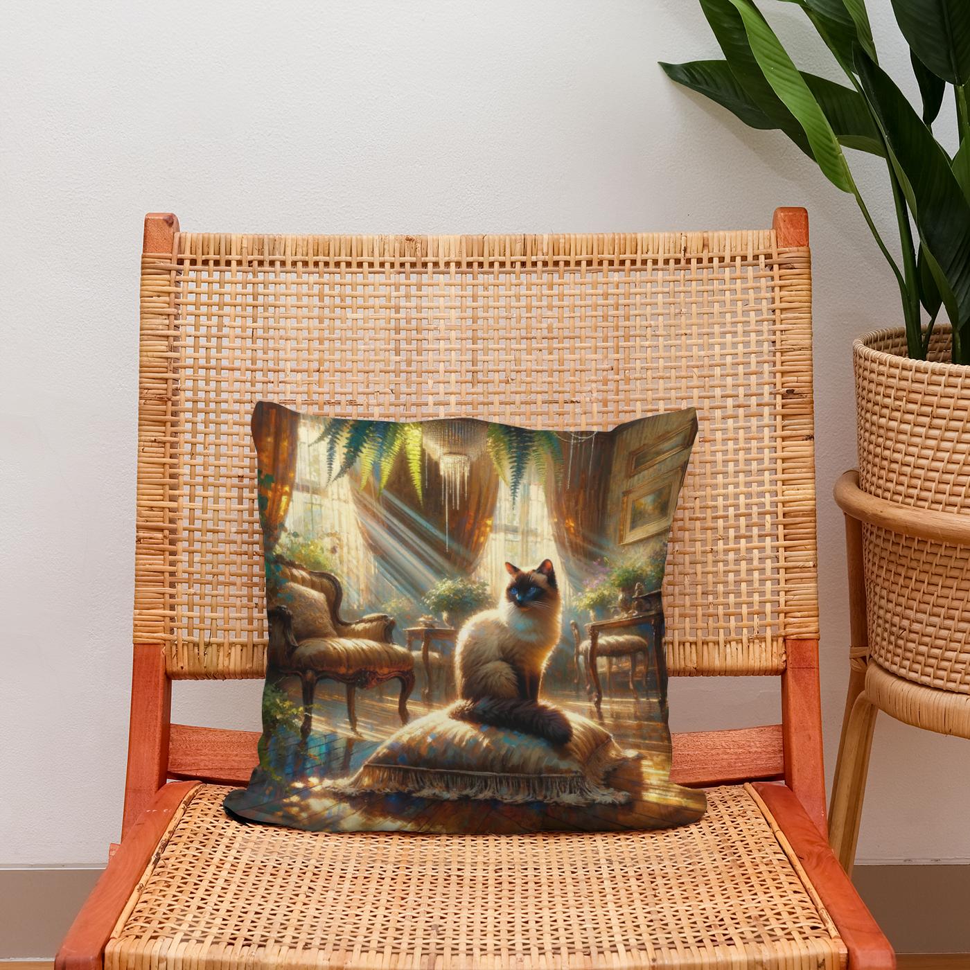Siamese Solitude Cotton Cushion