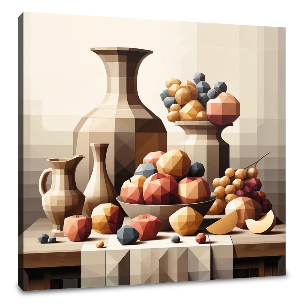 Geometric Still Life Canvas