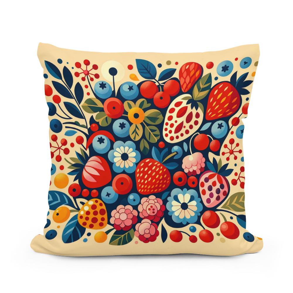 Berry Medley Cotton Cushion
