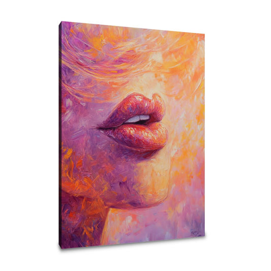 Passionate Lips Canvas