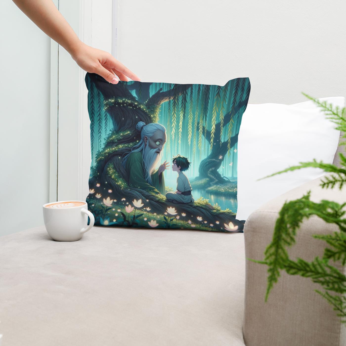 Whispering Willow's Secret Cotton Cushion