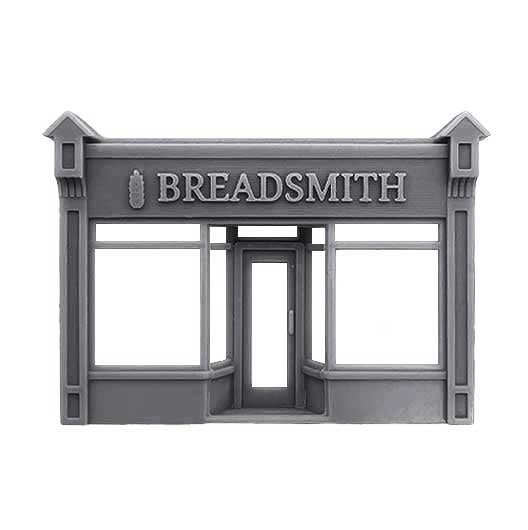 OO Scale Ready to Paint Victorian Shopfront - Style 5 - Branded