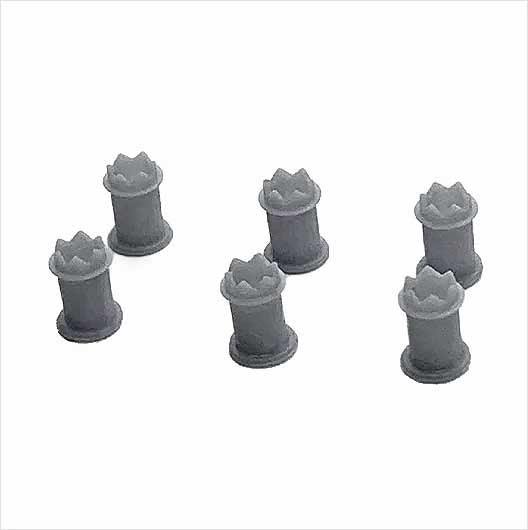 OO Scale Ready to Paint Chimney Pots - Style 3 (6 pack)