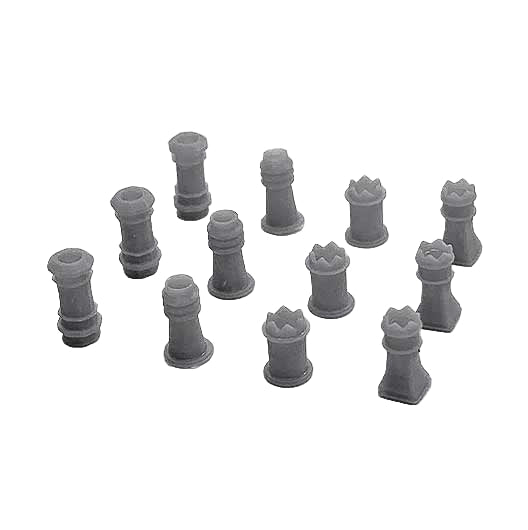 O Scale Ready to Paint Chimney Pots - Mixed (12 pack)