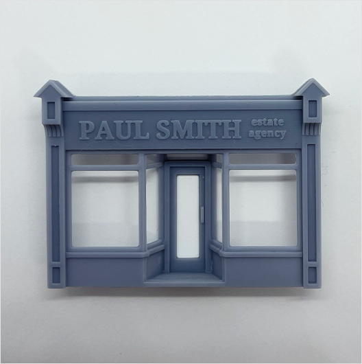 OO Scale Ready to Paint Victorian Shopfront - Style 5 - Branded