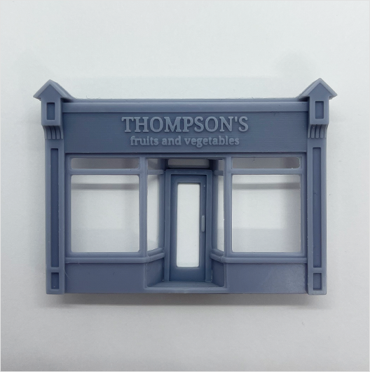 OO Scale Ready to Paint Victorian Shopfront - Style 5 - Branded