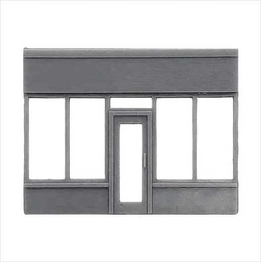 OO Scale Ready to Paint Victorian Shopfront - Parade - Style 1 (1 piece)