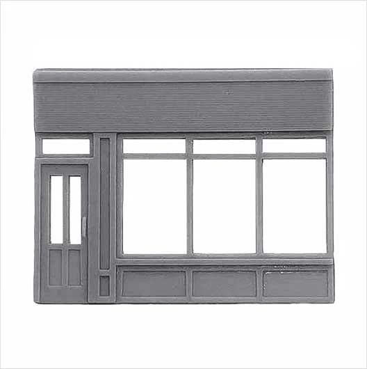 OO Scale Ready to Paint Victorian Shopfront - Parade - Style 2 (1 piece)