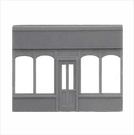 N Scale Ready to Paint Victorian Shopfront - Parade - Style 3 (1 piece)