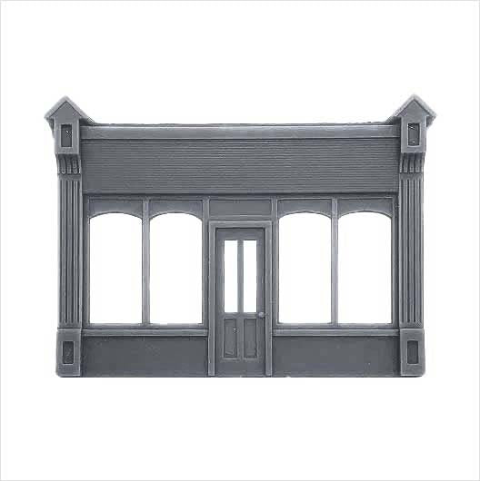 N Scale Ready to Paint Victorian Shopfront - Style 3 (1 piece)