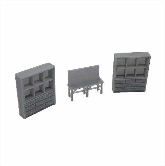 OO Scale Ready to Paint Workshop Set (4 piece)