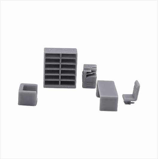 OO Scale Ready to Paint Office Furniture (5 Pieces)