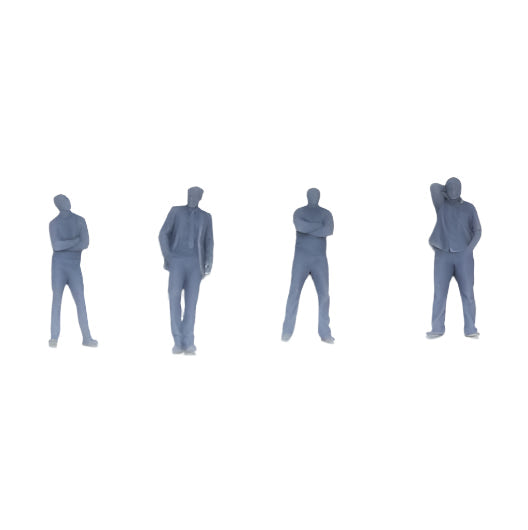 OO Scale Ready to Paint Men - Pack 6 (4 pack)