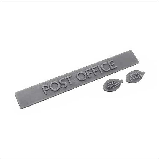 OO Scale Ready to Paint Post Office Sign Set (3 piece)