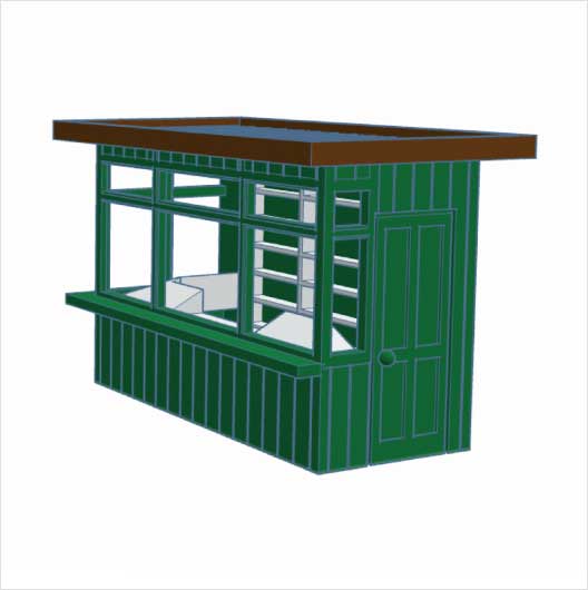 OO Scale Ready to Paint Steam-Era News Kiosk