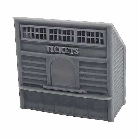 OO Scale Ready to Paint Steam-Era Ticket Kiosk