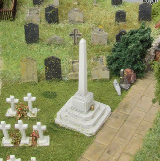 OO Scale Ready to Paint Obelisk / Memorial - Style 1 (2 Parts)