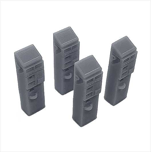 OO Scale Ready to Paint Modern Parking Meter (4 pack)