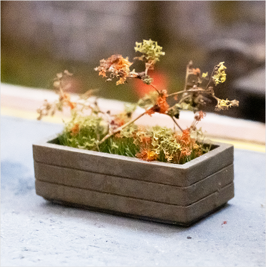 OO Scale Ready to Paint Rectangular Flower Planter (6 pack)